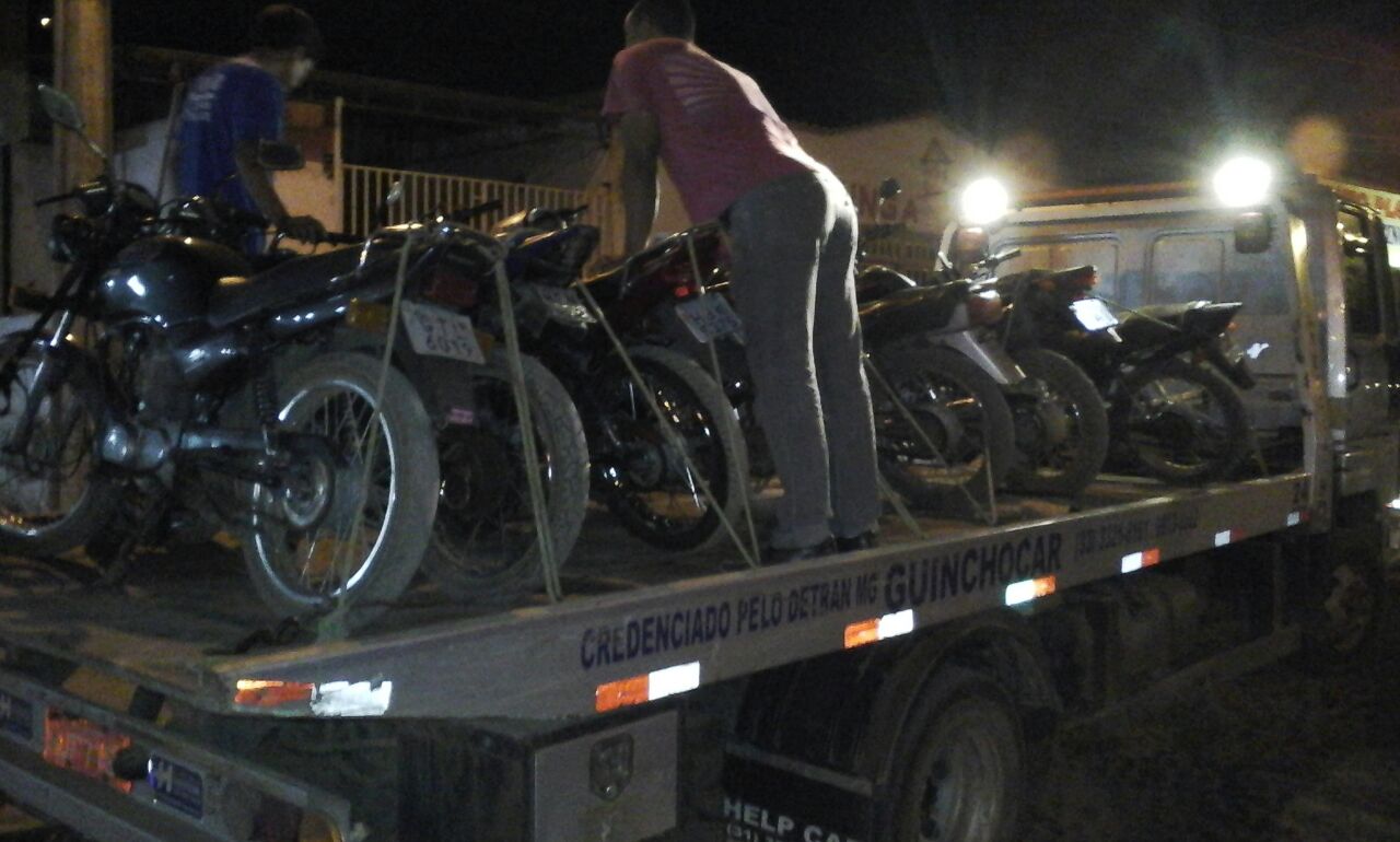 Doze motos são apreendidas pela PM em Imbé de Minas