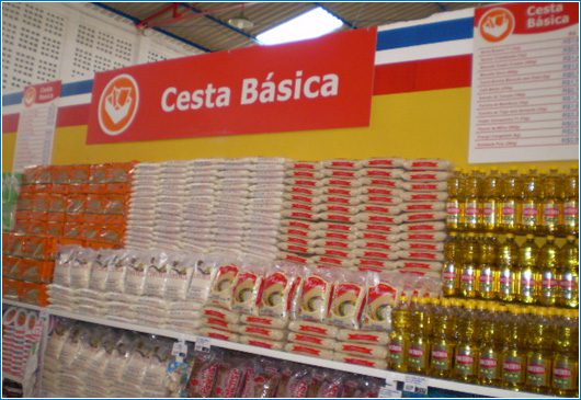 Cesta básica da classe média de Caratinga registrou recuo 0,83% em junho de 2015