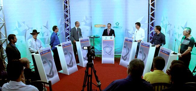 Primeiro debate entre os candidatos à Prefeitura de Caratinga será exibido hoje