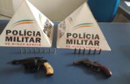 Armas e munições recolhidas na zona rural de Bom Jesus do Galho