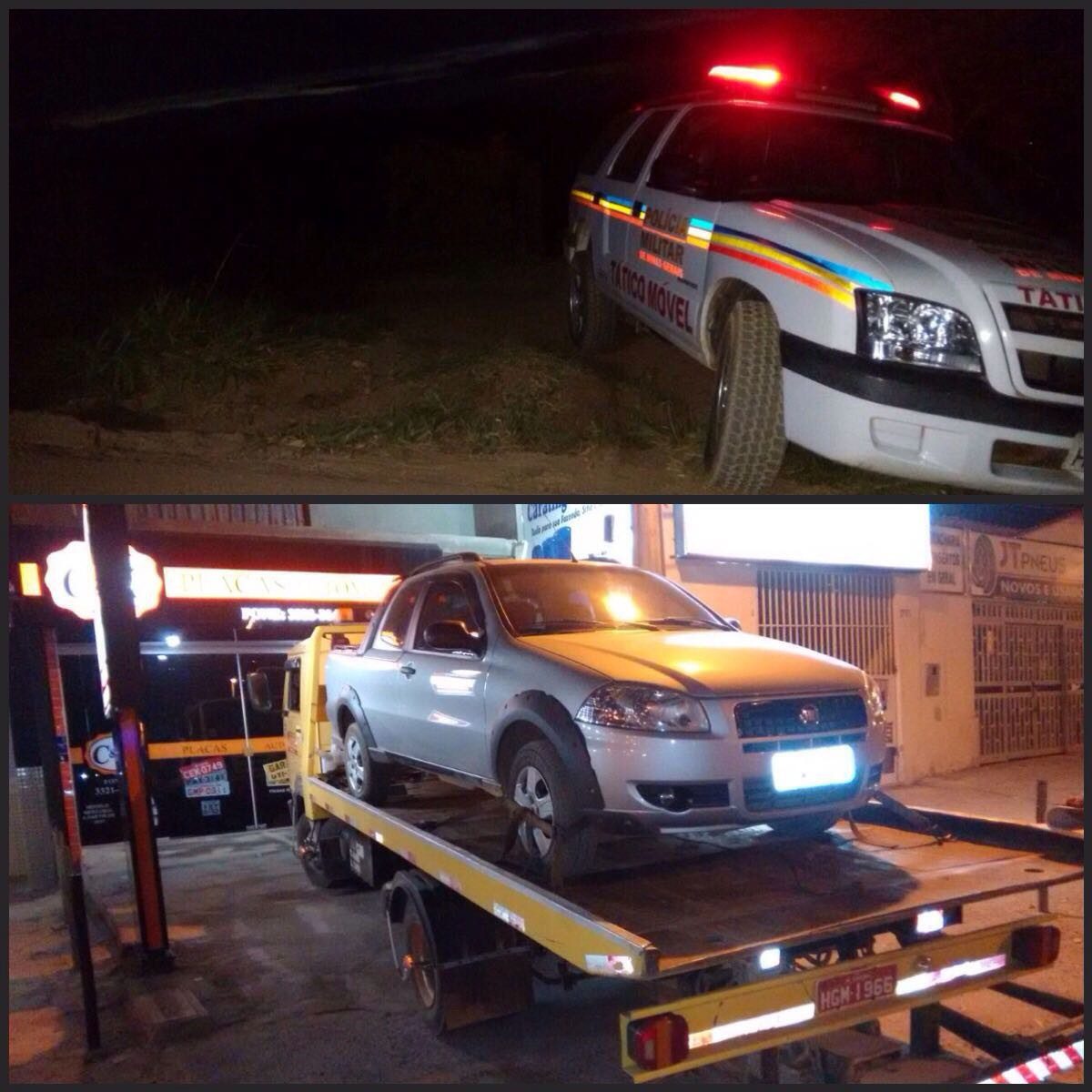 Veículo roubado é encontrado na estrada para Dom Lara