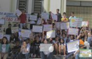 Mais uma manifestação em prol da Escola Estadual Monsenhor Rocha
