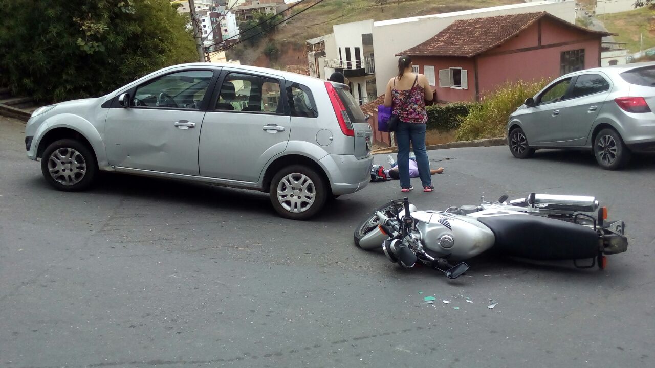 Três acidentes, três motociclistas feridos