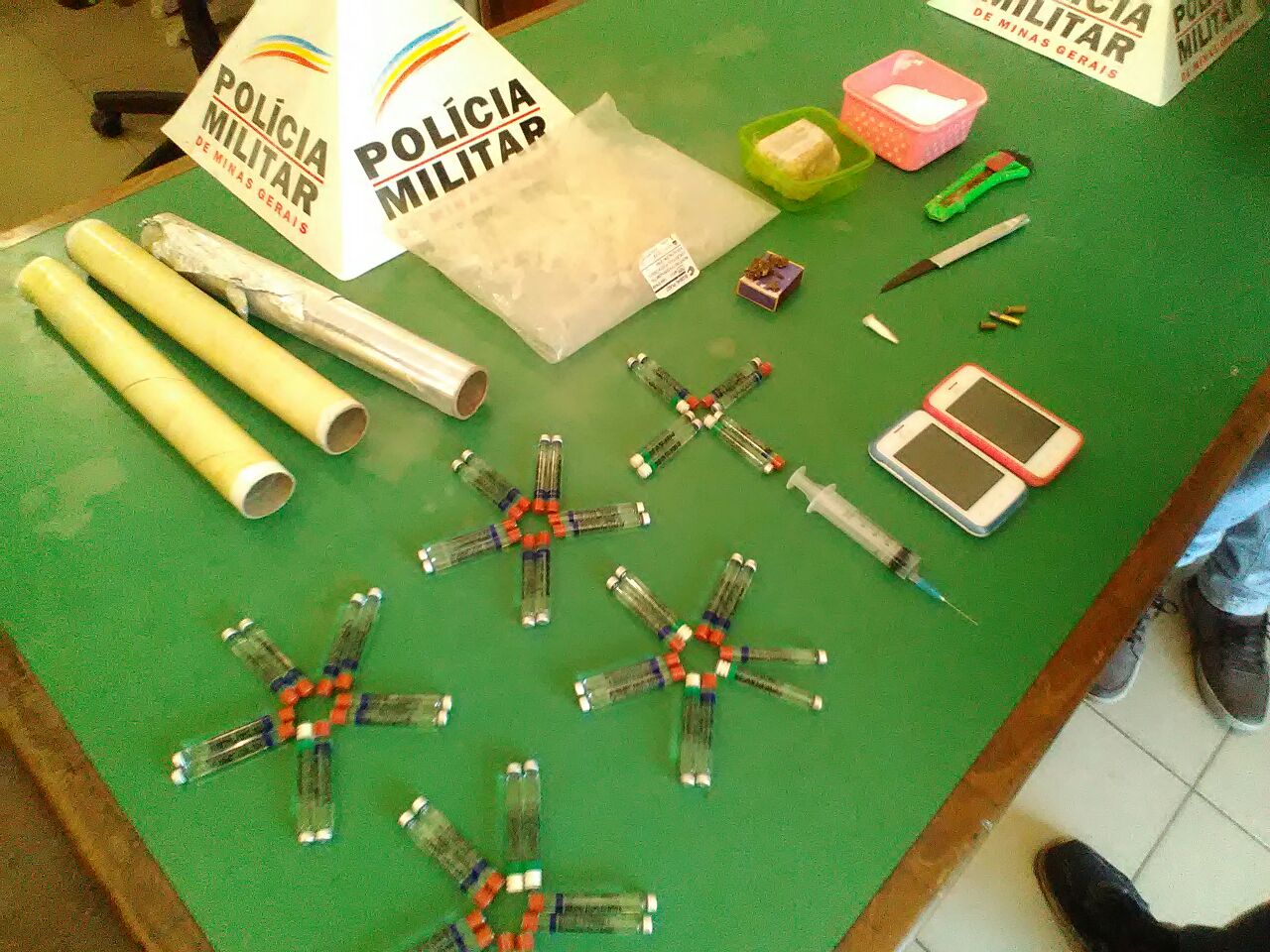 Droga e munições apreendidas no bairro Doutor Eduardo