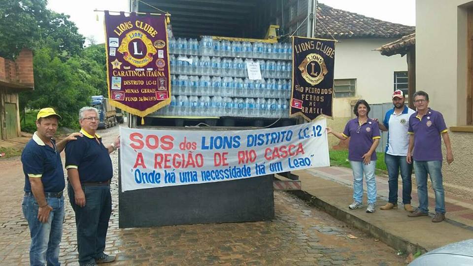 Lions Internacional doa 10 mil dólares para vítimas de enchente em Rio Casca