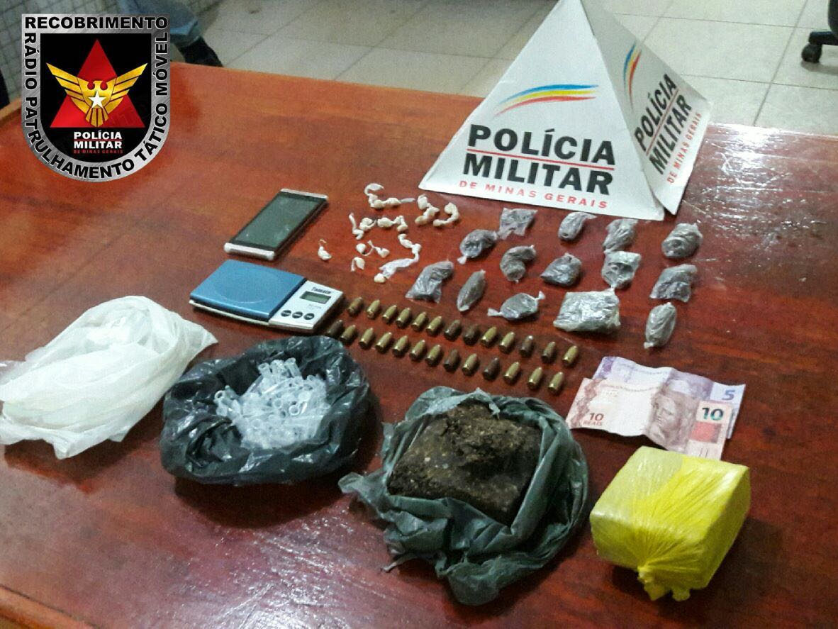Drogas e munições recolhidas no Esplanada