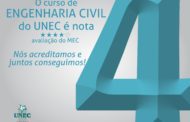 Diário Oficial anuncia: Engenharia Civil do Unec é nota 4 no MEC