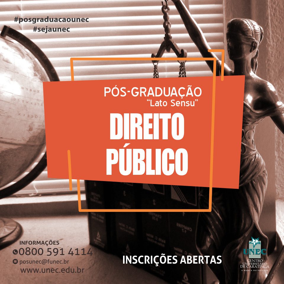 Faça pós-graduação em Direito Público no UNEC