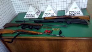 Apreensão de armas e munições em Raul Soares