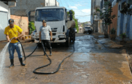 Secretaria de Obras Públicas promove limpeza de ruas no bairro Santa Cruz