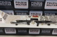 Submetralhadoras, drogas e munições apreendidas em Manhuaçu