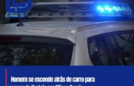 Homem se esconde atrás de carro para escapar de tiroteio em Minas Gerais