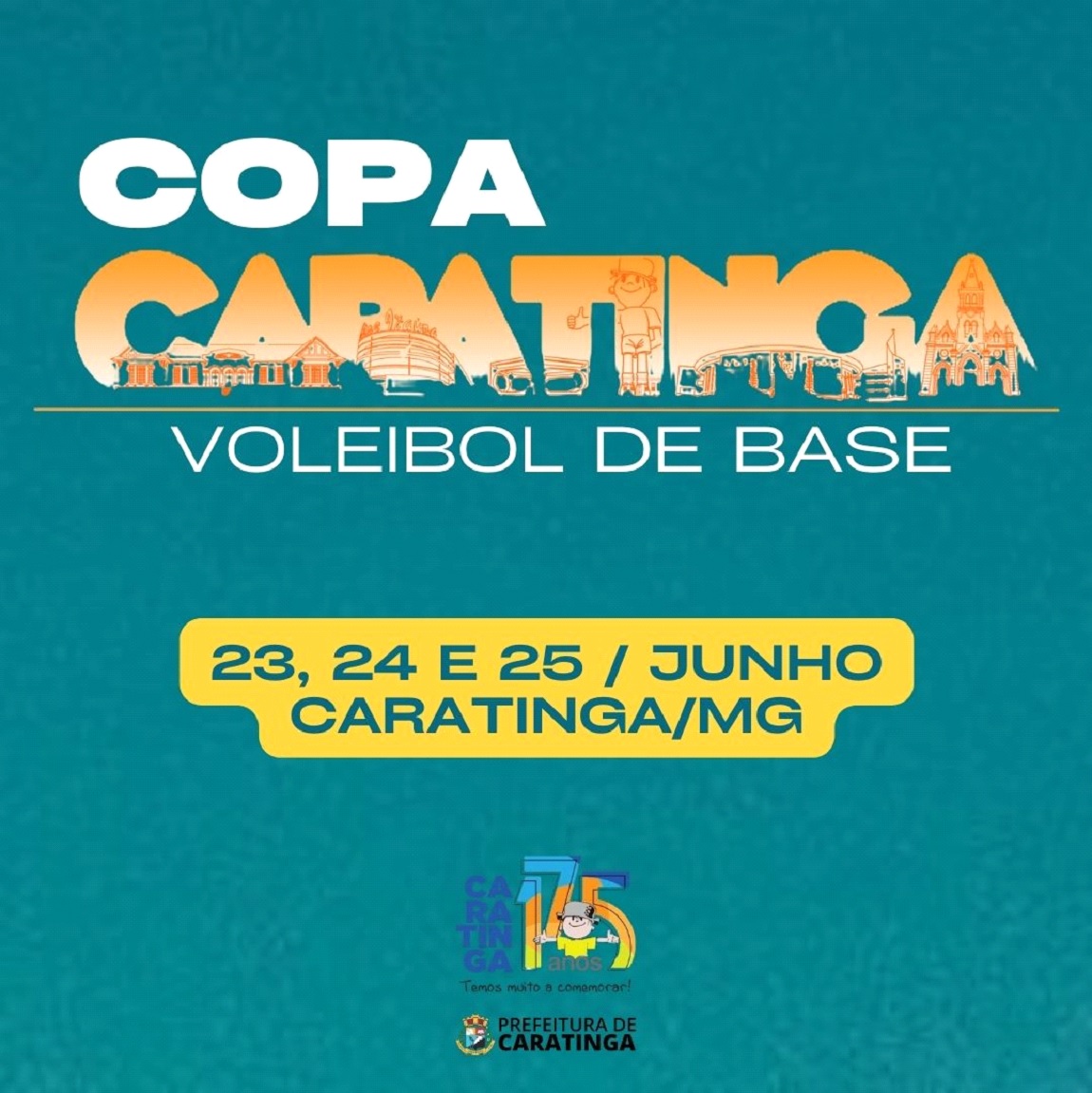 Aniversário de Caratinga terá programação esportiva com futebol e voleibol