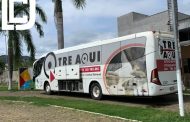 Ônibus do Tribunal Regional Eleitoral em Pingo'D'Água