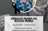 NOTA DE FALECIMENTO: Geralda Maria da Rocha Penna