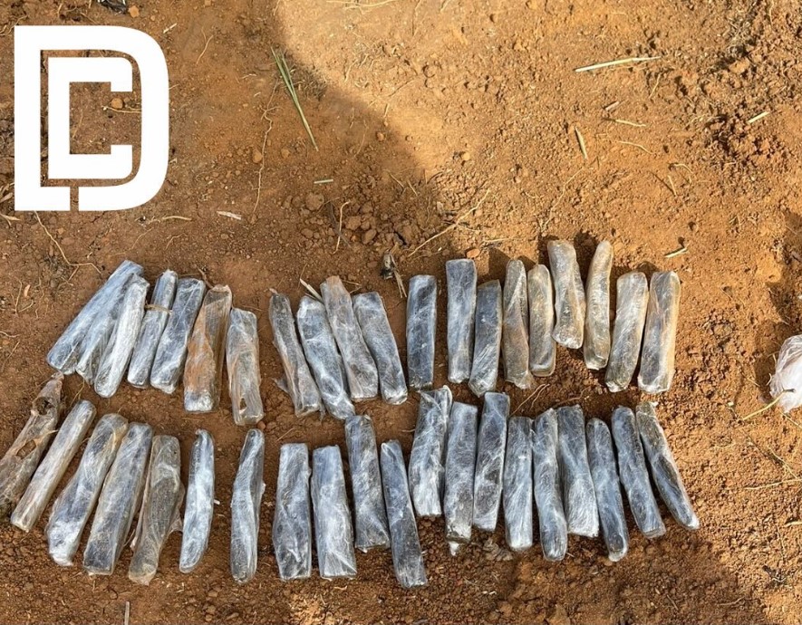 PC de Inhapim apreende 40 tabletes de maconha enterrados em loteamento