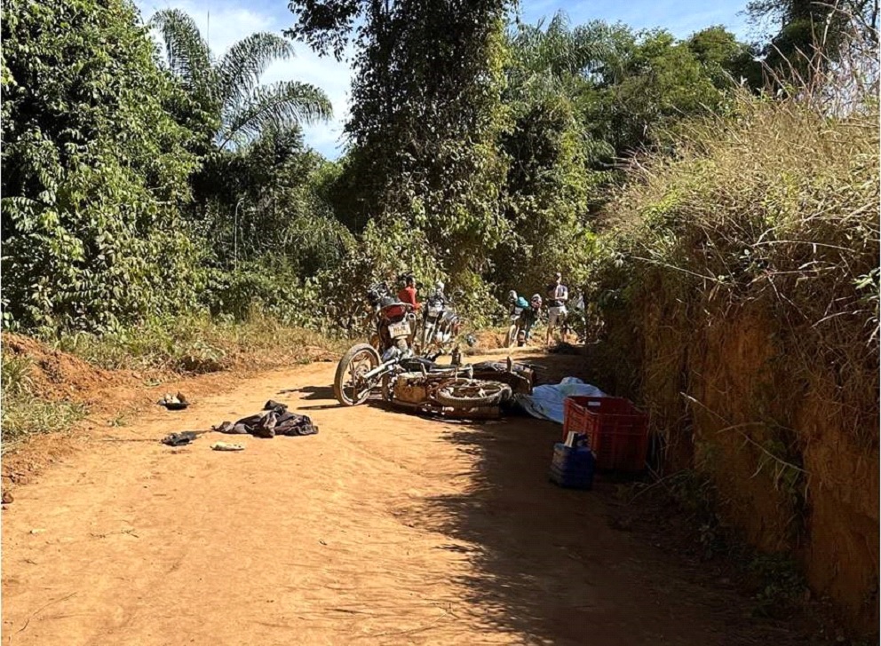 Uma pessoa morre e outra fica ferida em acidente na zona rural de Simonésia