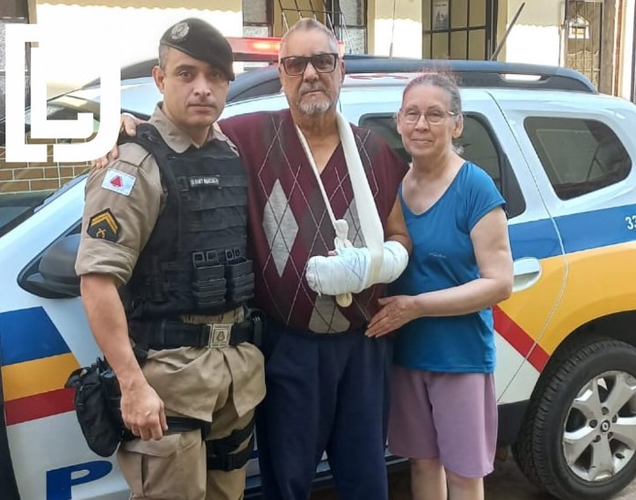 Policial Militar salva vida de idoso após acidente doméstico